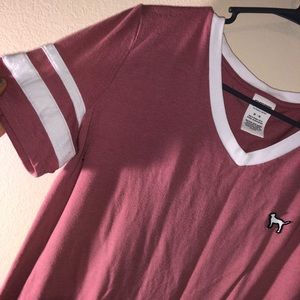 VS PINK rosy pink tee